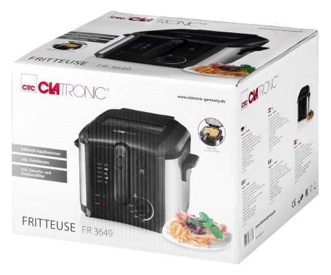 Clatronic Frytownica Clatronic FR 3649 (2,5 l; 1600W; kolor czarny) Clatronic Frytownica Clatronic FR 3649 (2,5 l; 1600W; kolor czarny)