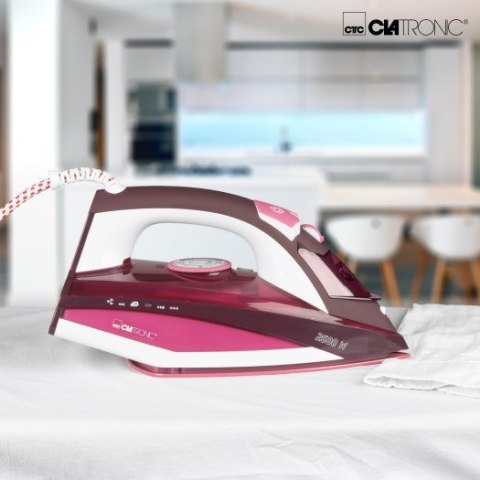 Clatronic Żelazko parowe Clatronic DB 3705 (2600W; kolor różowy) Clatronic Żelazko parowe Clatronic DB 3705 (2600W; kolor różowy)