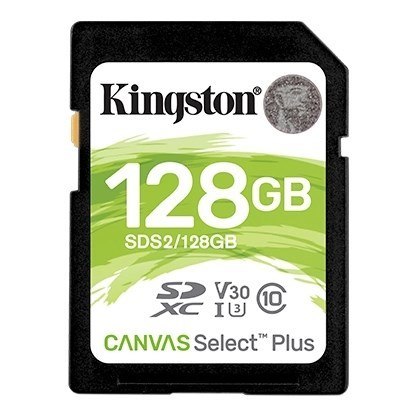 Kingston Karta pamięci Kingston Canvas Select Plus SDS2/128GB (128GB; Class U3, V30; Karta pamięci) Kingston Karta pamięci Kingston Canvas Select Plus SDS2/128GB (128GB; Class U3, V30; Karta pamięci)