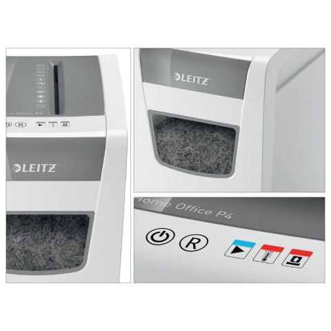 LEITZ Leitz Niszczarka IQ Home Office Slim P4, 10 kartek, 23 l kosz LEITZ Leitz Niszczarka IQ Home Office Slim P4, 10 kartek, 23 l kosz