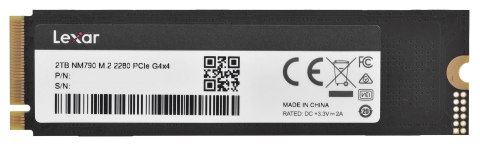 Lexar Dysk SSD Lexar NM790 2TB M.2 PCIe NVMe Lexar Dysk SSD Lexar NM790 2TB M.2 PCIe NVMe