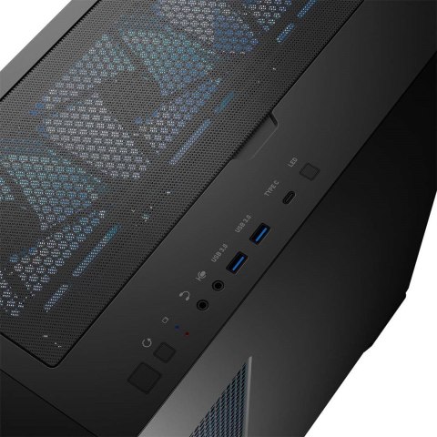 MODECOM MODECOM OBUDOWA HORIZON ARGB FLOW MIDI USB TYPE -C CZARNA