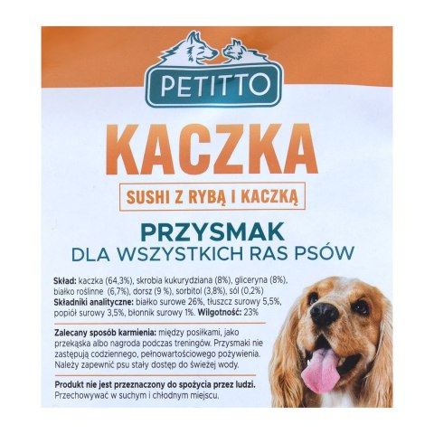 PETITTO PETITTO Sushi z rybą i kaczką 500G PETITTO PETITTO Sushi z rybą i kaczką 500G