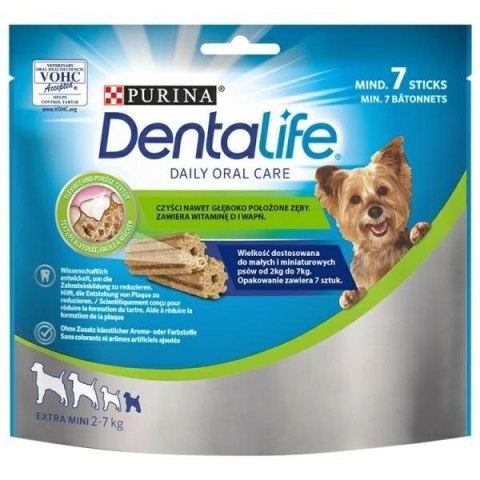 PURINA NESTLE PURINA Dentalife Extra Mini - przekąska dentystyczna dla psa - 69 g PURINA NESTLE PURINA Dentalife Extra Mini - przekąska dentystyczna dla psa - 69 g
