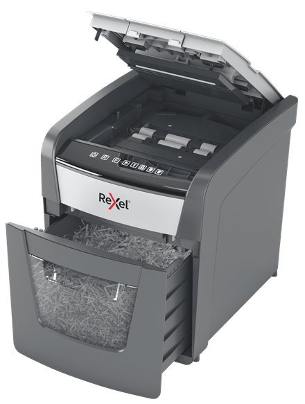 REXEL Rexel Niszczarka Optimum AutoFeed+ 50X, (P-4), 50 kartek, 20 l kosz REXEL Rexel Niszczarka Optimum AutoFeed+ 50X, (P-4), 50 kartek, 20 l kosz