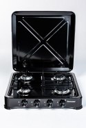 Ravanson Kuchenka gazowa nastawna 4-palnikowa Ravanson K-04TB (czarny)