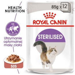 Royal Canin ROYAL CANIN FHN Sterilised w sosie - mokra karma dla kota dorosłego - 12x85g