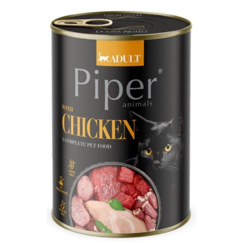 DOLINA NOTECI Dolina Noteci Piper z kurczakiem dla kota 400g DOLINA NOTECI Dolina Noteci Piper z kurczakiem dla kota 400g
