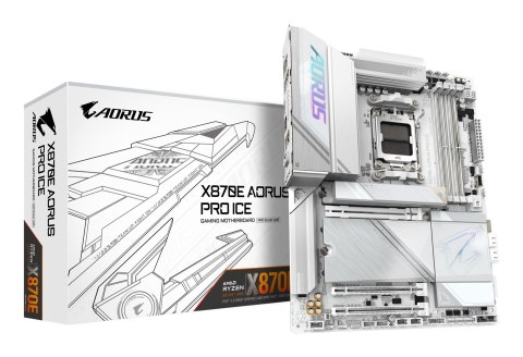 Gigabyte Płyta główna Gigabyte X870E AORUS PRO ICE Gigabyte Płyta główna Gigabyte X870E AORUS PRO ICE