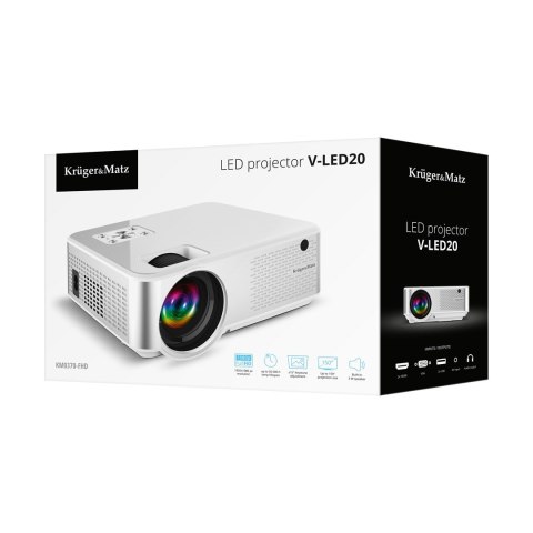 Kruger & Matz Projektor LED Kruger&Matz V-LED20 Kruger & Matz Projektor LED Kruger&Matz V-LED20