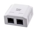 Lanberg Gniazdo natynkowe Lanberg OU6-0002-W (RJ-45; UTP; kolor biały)