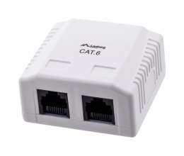 Lanberg Gniazdo natynkowe Lanberg OU6-0002-W (RJ-45; UTP; kolor biały)