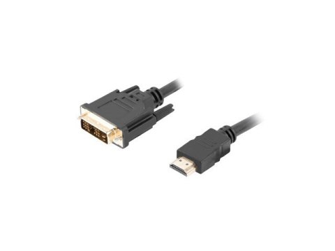 Lanberg Kabel Lanberg CA-HDDV-10CC-0030-BK (HDMI M - DVI-D (18+1) M; 3m; kolor czarny) Lanberg Kabel Lanberg CA-HDDV-10CC-0030-BK (HDMI M - DVI-D (18+1) M; 3m; kolor czarny)