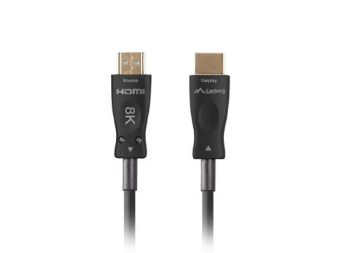 Lanberg LANBERG KABEL HDMI M/M V2.1 30M 8K OPTYCZNY AOC CA-HDMI-30FB-0300-BK Lanberg LANBERG KABEL HDMI M/M V2.1 30M 8K OPTYCZNY AOC CA-HDMI-30FB-0300-BK