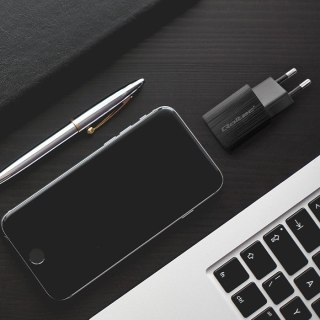 Qoltec QOLTEC ŁADOWARKA SIECIOWA 35W GAN ULTRA | 5-20V | 2.25-3A | 1 X USB TYP C PD | 1 X USB QV 3.0 | CZARNA