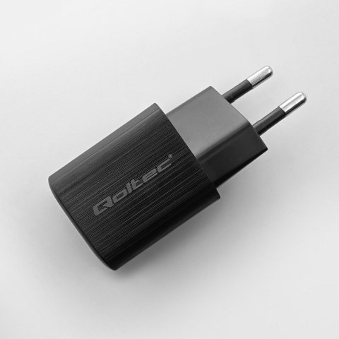 Qoltec QOLTEC ŁADOWARKA SIECIOWA 35W GAN ULTRA | 5-20V | 2.25-3A | 1 X USB TYP C PD | 1 X USB QV 3.0 | CZARNA Qoltec QOLTEC ŁADOWARKA SIECIOWA 35W GAN ULTRA | 5-20V | 2.25-3A | 1 X USB TYP C PD | 1 X USB QV 3.0 | CZARNA