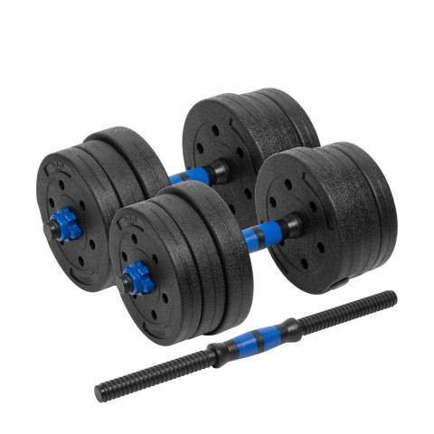 Rebel Hantle bitumiczne regulowane z łącznikiem 2x10kg REBEL ACTIVE Rebel Hantle bitumiczne regulowane z łącznikiem 2x10kg REBEL ACTIVE