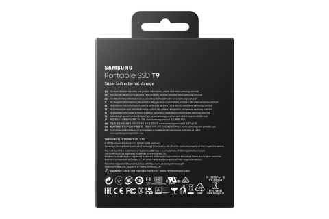Samsung Dysk SSD Samsung T9 4TB MU-PG4T0B/EU Samsung Dysk SSD Samsung T9 4TB MU-PG4T0B/EU