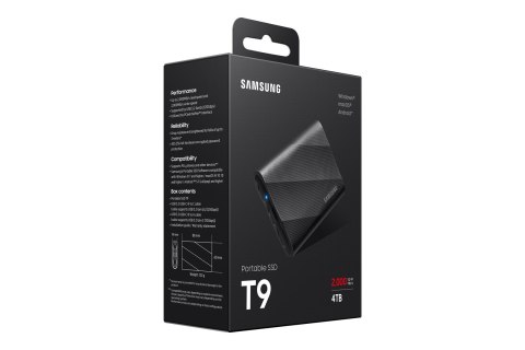 Samsung Dysk SSD Samsung T9 4TB MU-PG4T0B/EU Samsung Dysk SSD Samsung T9 4TB MU-PG4T0B/EU