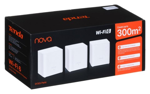 Tenda Tenda EX3 3-Pack AX1500 System Mesh Wi-Fi 6 (trzypak) Tenda Tenda EX3 3-Pack AX1500 System Mesh Wi-Fi 6 (trzypak)