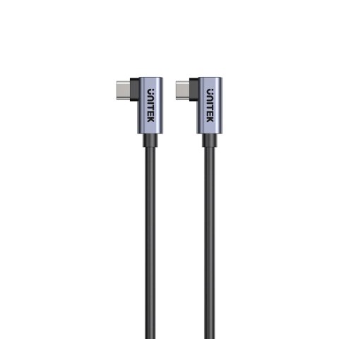 UNITEK UNITEK KABEL USB-C KĄTOWY 90°/90° PD 100W M/M 0,5M UNITEK UNITEK KABEL USB-C KĄTOWY 90°/90° PD 100W M/M 0,5M