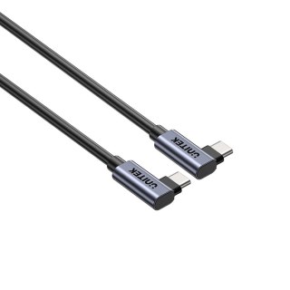 UNITEK UNITEK KABEL USB-C KĄTOWY 90°/90° PD 100W M/M 1M