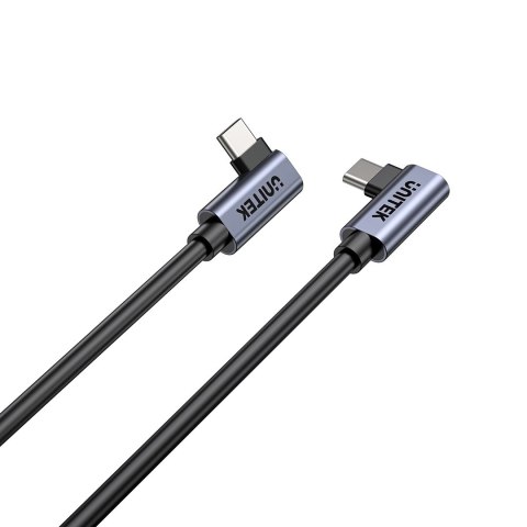 UNITEK UNITEK KABEL USB-C KĄTOWY 90°/90° PD 100W M/M 1M UNITEK UNITEK KABEL USB-C KĄTOWY 90°/90° PD 100W M/M 1M