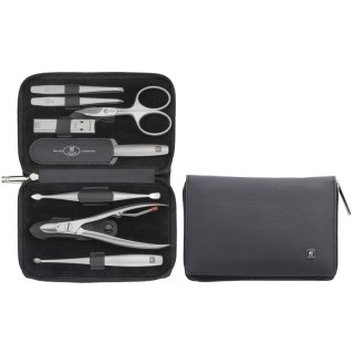 ZWILLING Zestaw podróżny Zwilling Twinox - czarne, skórzane etui, 8 elementów - Czarny