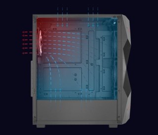 Aerocool Obudowa AEROCOOL PGS VOLCAN-G-BK-v1