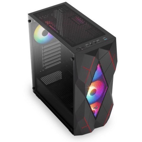 Aerocool Obudowa AEROCOOL PGS VOLCAN-G-BK-v1 Aerocool Obudowa AEROCOOL PGS VOLCAN-G-BK-v1