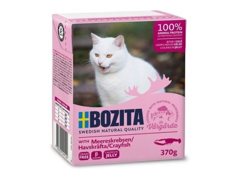 BOZITA BOZITA Mięsne kawałki z rakiem w galaretce 370g BOZITA BOZITA Mięsne kawałki z rakiem w galaretce 370g