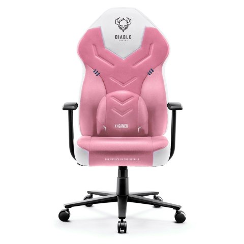 DIABLO CHAIRS Fotel gamingowy DIABLO X-GAMER różowo-biały DIABLO CHAIRS Fotel gamingowy DIABLO X-GAMER różowo-biały