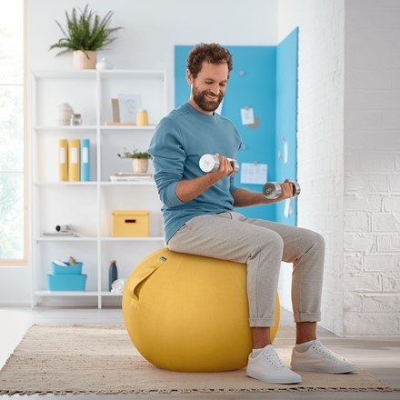 LEITZ Piłka do siedzenia Ergo Cosy, żółta LEITZ Piłka do siedzenia Ergo Cosy, żółta