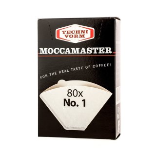 MOCCAMASTER Moccamaster filtry papierowe nr 1, 80 sztuk