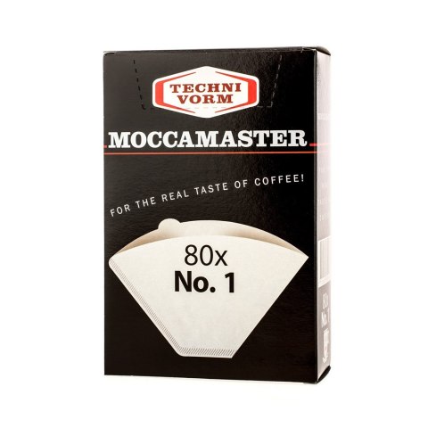 MOCCAMASTER Moccamaster filtry papierowe nr 1, 80 sztuk MOCCAMASTER Moccamaster filtry papierowe nr 1, 80 sztuk