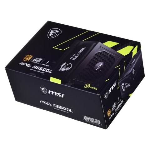 MSI Zasilacz MSI MAG A650GL 650W 80+ Gold MSI Zasilacz MSI MAG A650GL 650W 80+ Gold