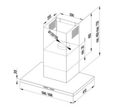 MAAN Okap przyścienny MAAN Siena Soft 60 czarny