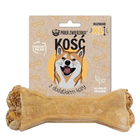 PAKA ZWIERZAKA Paka Zwierzaka Kość z dodakiem kozy XL-17 cm 115g PAKA ZWIERZAKA Paka Zwierzaka Kość z dodakiem kozy XL-17 cm 115g