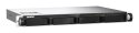 QNAP Qnap TS-435XeU-4G, 1U, 4 x 2.5"/3.5" SATA , Marvell Octeon TX2 CN9130 / CN9131 quad-core, 4GB DDR4 SODIMM (Max. 32GB), 2 x 10GbE