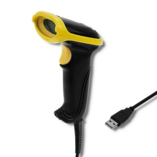 Qoltec QOLTEC LASEROWY CZYTNIK KODÓW 1D | 2D | USB | CZARNY