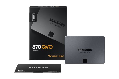 Samsung Dysk SSD Samsung 870 QVO 1TB (MZ-77Q1T0BW) Samsung Dysk SSD Samsung 870 QVO 1TB (MZ-77Q1T0BW)