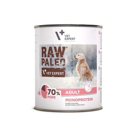 VetExpert VetExpert Raw Paleo Wieprzowina Adult Can 800g VetExpert VetExpert Raw Paleo Wieprzowina Adult Can 800g