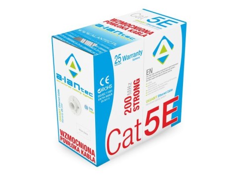 ALANTEC ALANTEC Kabel sieciowy WZMOCNIONY U/UTP kat.5e PVC Eca 305m ALANTEC ALANTEC Kabel sieciowy WZMOCNIONY U/UTP kat.5e PVC Eca 305m