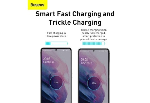 Baseus BASEUS ŁADOWARKA SIECIOWA Z KABLEM USB-C DO USB-C TZCCSUP-L01 SUPER SI 1C 25W CZARNA