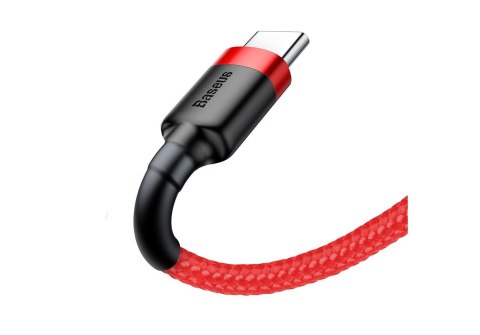 Baseus Kabel Baseus Cafule CATKLF-A09 (USB 2.0 - USB typu C ; 0,50m; kolor czerwony) Baseus Kabel Baseus Cafule CATKLF-A09 (USB 2.0 - USB typu C ; 0,50m; kolor czerwony)