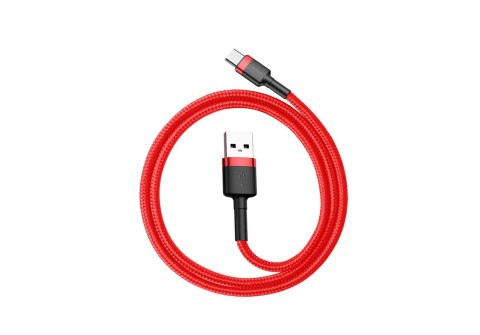 Baseus Kabel Baseus Cafule CATKLF-A09 (USB 2.0 - USB typu C ; 0,50m; kolor czerwony) Baseus Kabel Baseus Cafule CATKLF-A09 (USB 2.0 - USB typu C ; 0,50m; kolor czerwony)