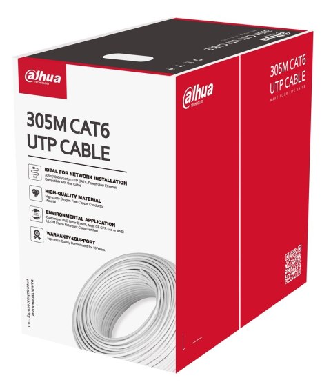 DAHUA Kabel skrętka Dahua UTP kat.6 PFM920I-6UN-C-V2 DAHUA Kabel skrętka Dahua UTP kat.6 PFM920I-6UN-C-V2
