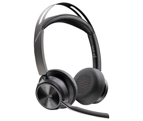 POLY Poly Zestaw słuchawkowy Voyager Focus 2 z certyfikatem Microsoft Teams USB-C-C + przejściówka USB-C/A + podstawka ładująca 9T9J6 POLY Poly Zestaw słuchawkowy Voyager Focus 2 z certyfikatem Microsoft Teams USB-C-C + przejściówka USB-C/A + podstawka ładująca 9T9J6