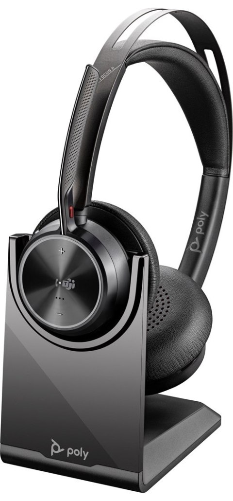 POLY Poly Zestaw słuchawkowy Voyager Focus 2 z certyfikatem Microsoft Teams USB-C-C + przejściówka USB-C/A + podstawka ładująca 9T9J6 POLY Poly Zestaw słuchawkowy Voyager Focus 2 z certyfikatem Microsoft Teams USB-C-C + przejściówka USB-C/A + podstawka ładująca 9T9J6
