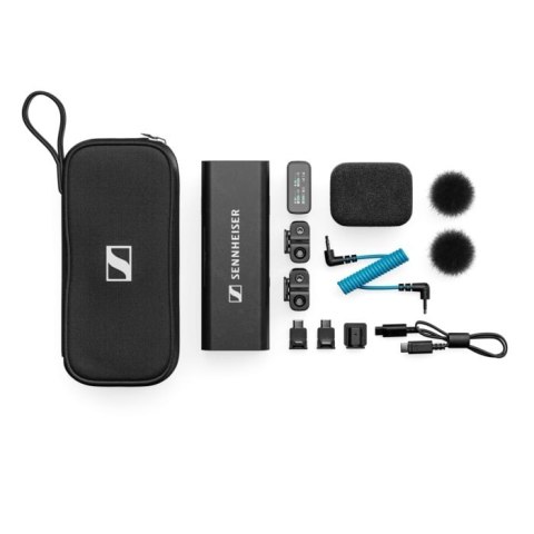 Sennheiser Sennheiser PROFILE WIRELESS 2-CHANNEL SET - 2-kanałowy odbiornik 2,4 GHz, 2 mikrofony na klipsie, akcesoria, etui ładujące, pokr Sennheiser Sennheiser PROFILE WIRELESS 2-CHANNEL SET - 2-kanałowy odbiornik 2,4 GHz, 2 mikrofony na klipsie, akcesoria, etui ładujące, pokr